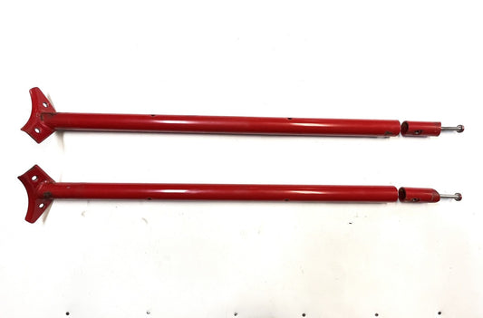 Jeep YJ Wrangler Red Roll Bar Extensions Forward Bars Mount Bolts Free Shipping!