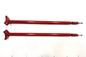 Jeep YJ Wrangler Red Roll Bar Extensions Forward Bars Mount Bolts Free Shipping!