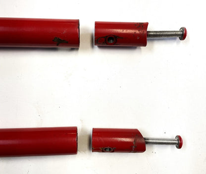 Jeep YJ Wrangler Red Roll Bar Extensions Forward Bars Mount Bolts Free Shipping!