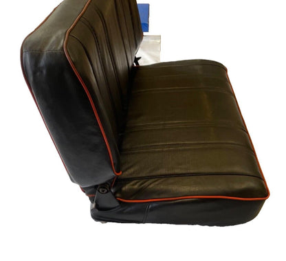 Jeep CJ7 Spring Special Black Back seat RED piping Factory 1985 FREE SHIPPING