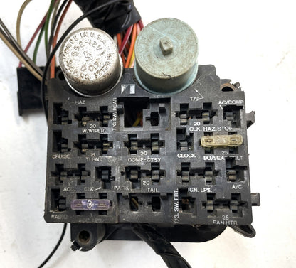83-86 Jeep CJ dash wire harness CJ5 CJ7 wiring under gauge panel fuse block