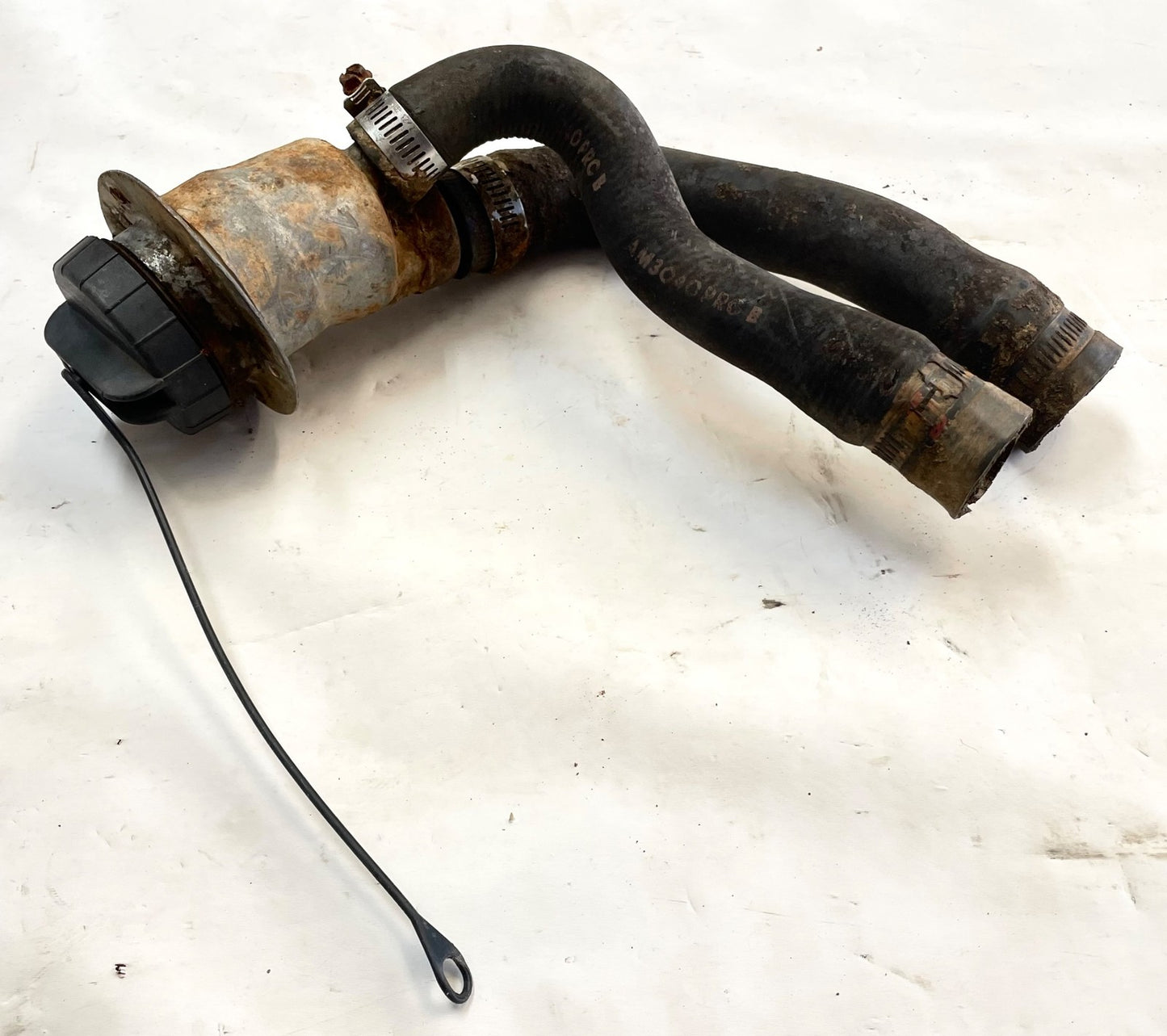 Jeep YJ gas filler neck with hoses cap 91-95 Wrangler FREE SHIPPING