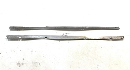 Jeep YJ CJ7 full hard door chrome retainer strip interior panel 81-95 pair