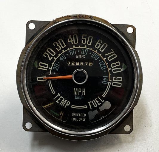 Jeep CJ factory Speedometer CJ5 CJ7 CJ8 Fuel Temperature Gauge Odometer 90 mph