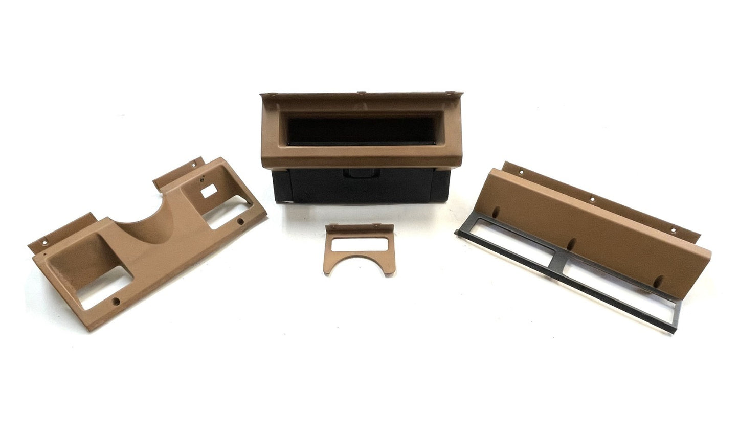 Jeep YJ dash trim 87-95 Wrangler grey glove box column radio OE dark gray