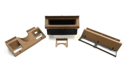 Jeep YJ dash trim 87-95 Wrangler grey glove box column radio OE dark gray