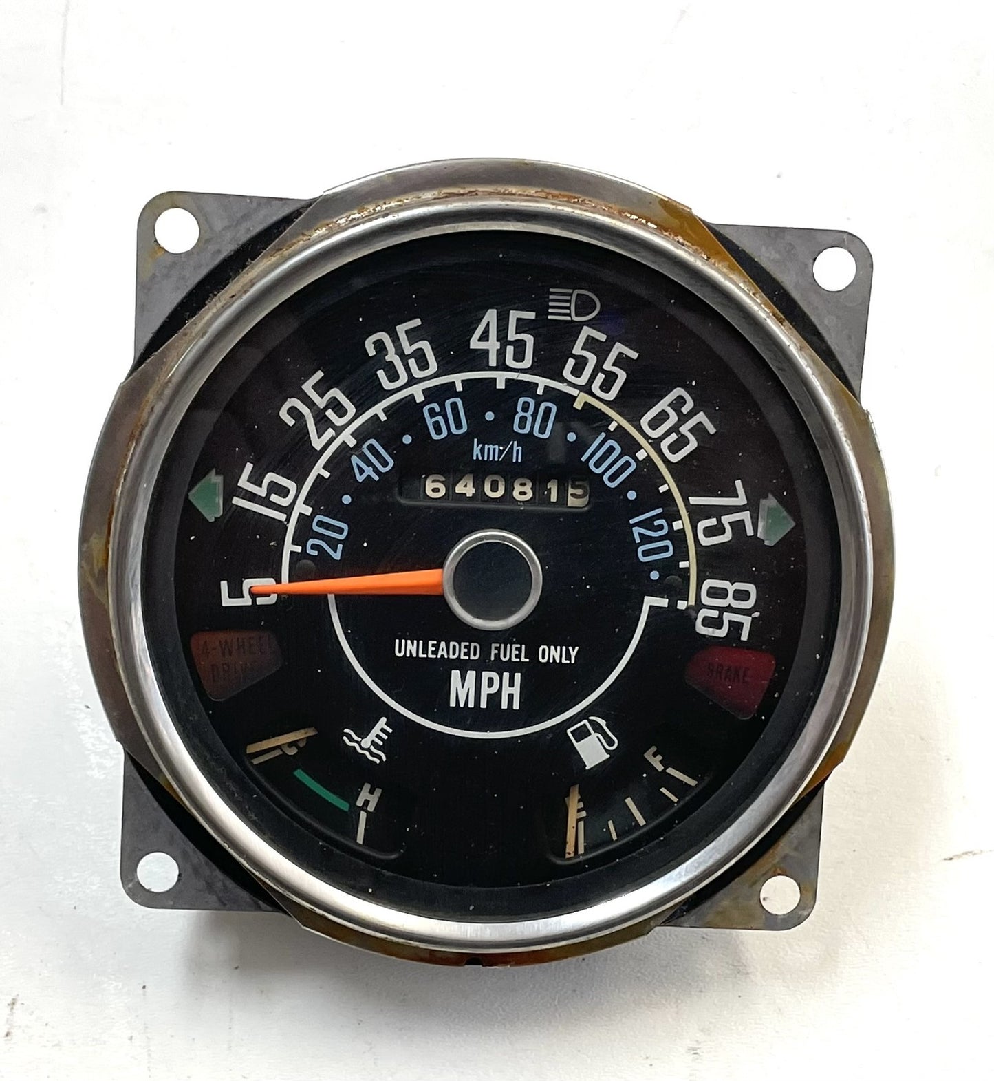 Jeep CJ Speedometer Odometer CJ5 CJ7 CJ8 Fuel Temperature Gauge 85 MPH 64,081