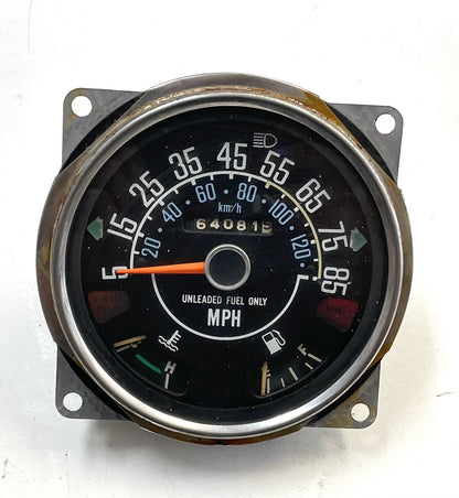 Jeep CJ Speedometer Odometer CJ5 CJ7 CJ8 Fuel Temperature Gauge 85 MPH 64,081