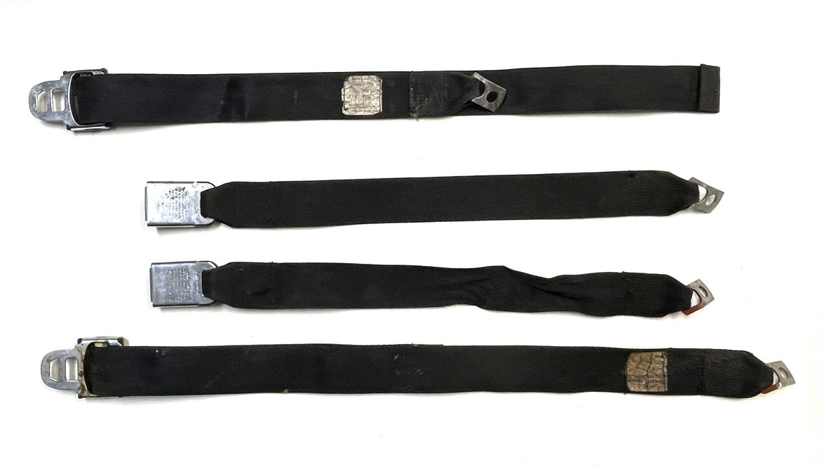 Jeep YJ CJ Rear seat lap belts back seat belt CJ5 CJ7 CJ8 Wrangler Black