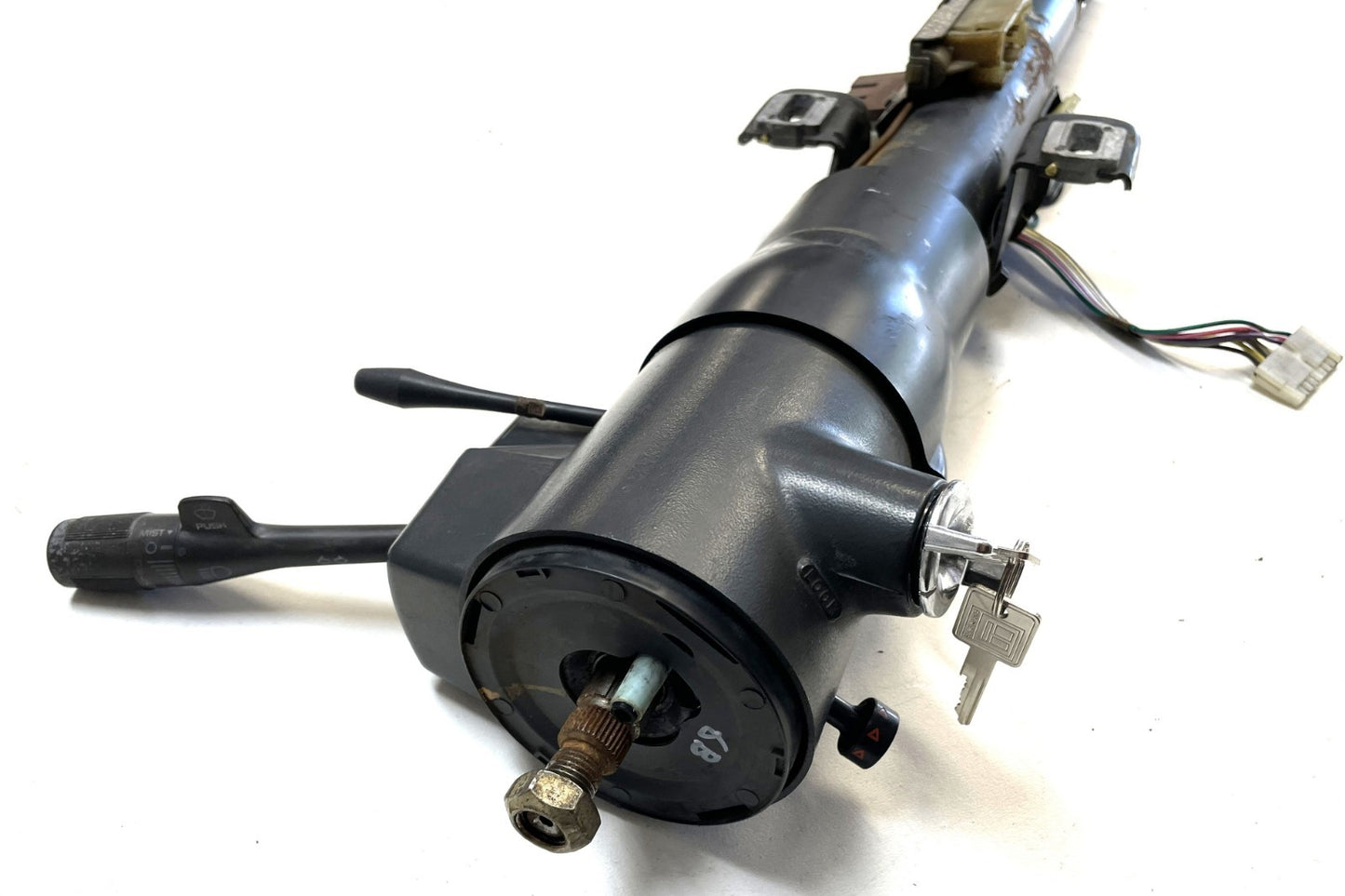 Jeep YJ Tilt Steering Column grey trim 87-95 Wrangler manual BOLT IN READY!