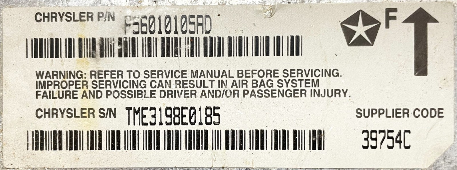 Jeep TJ Wrangler Dash Wire Harness wiring P56009508AE fits 1999 / 2000