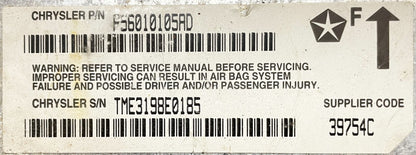 Jeep TJ Wrangler Dash Wire Harness wiring P56009508AE fits 1999 / 2000