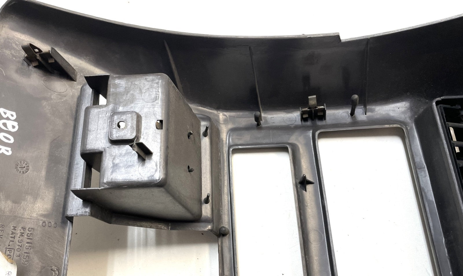 Jeep TJ dash trim center bezel vents vent dark grey AGATE fits 97-02 Wrangler !