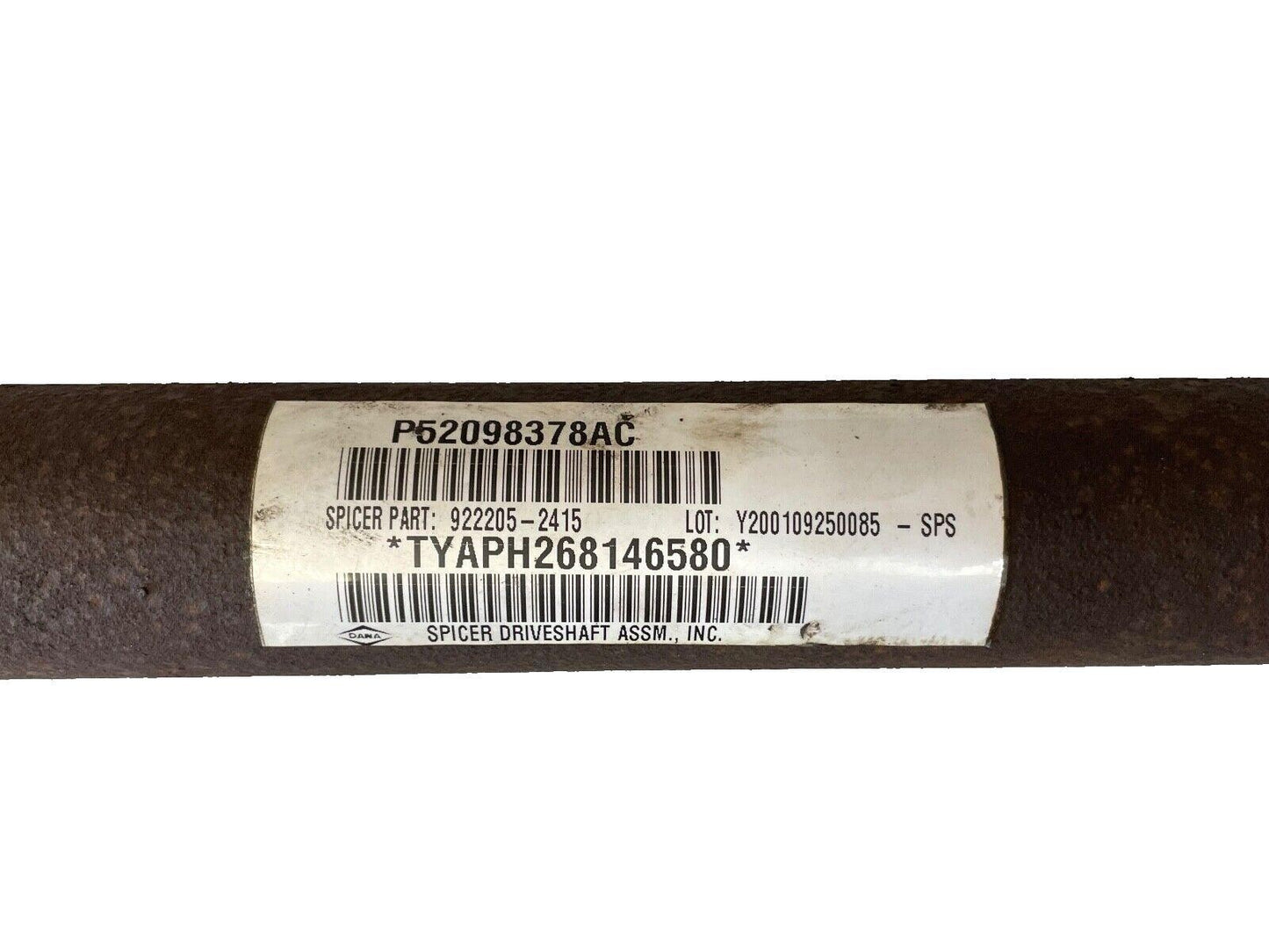 Jeep TJ Drive Shaft Front 4/6 cyl. Automatic 52098378AC fits 97-02 Wrangler!