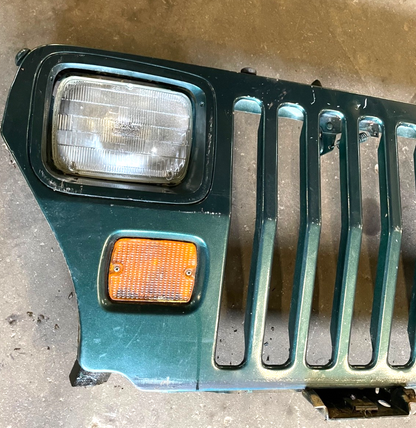Jeep YJ grill Head lights signals fits 87-95 Wrangler Emerald Green Free Ship