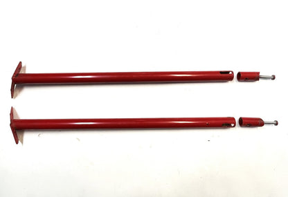Jeep YJ Wrangler Red Roll Bar Extensions Forward Bars Mount Bolts Free Shipping!