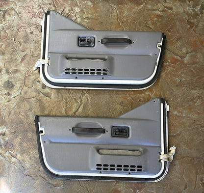 Jeep TJ Wrangler half doors white left right door fits 97-06  grey mist panels