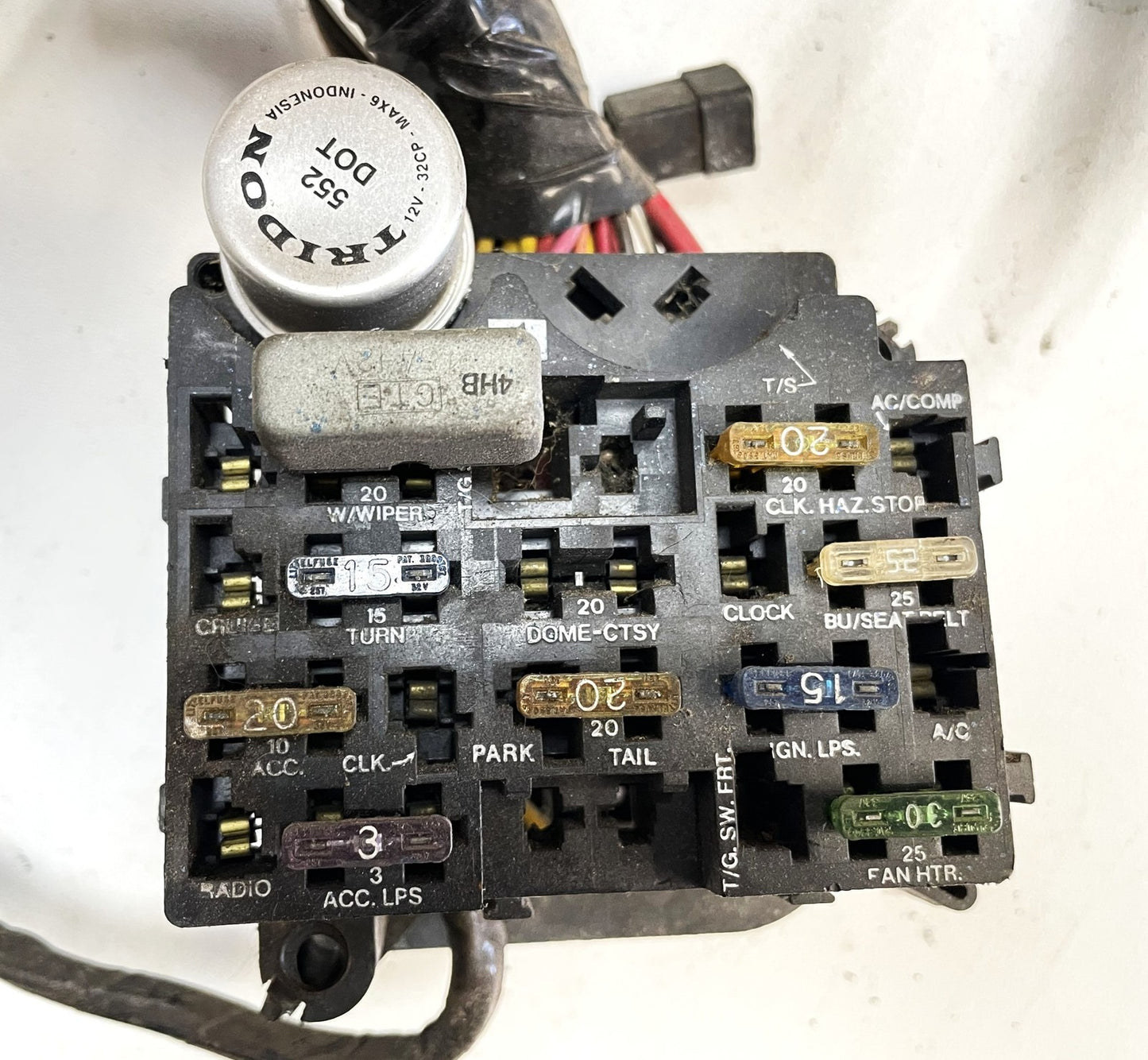 83-86 Jeep CJ Dash Wire Harness CJ5 CJ7 Wiring Under Gauge Panel Fuse Block