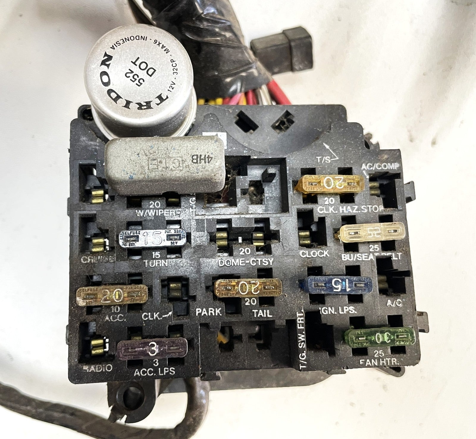 83-86 Jeep CJ Dash Wire Harness CJ5 CJ7 Wiring Under Gauge Panel Fuse Block