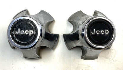Jeep Laredo Chrome Center Caps Rear Wheels CJ5 CJ7 CJ8 AMC Cap Wheel Centers !