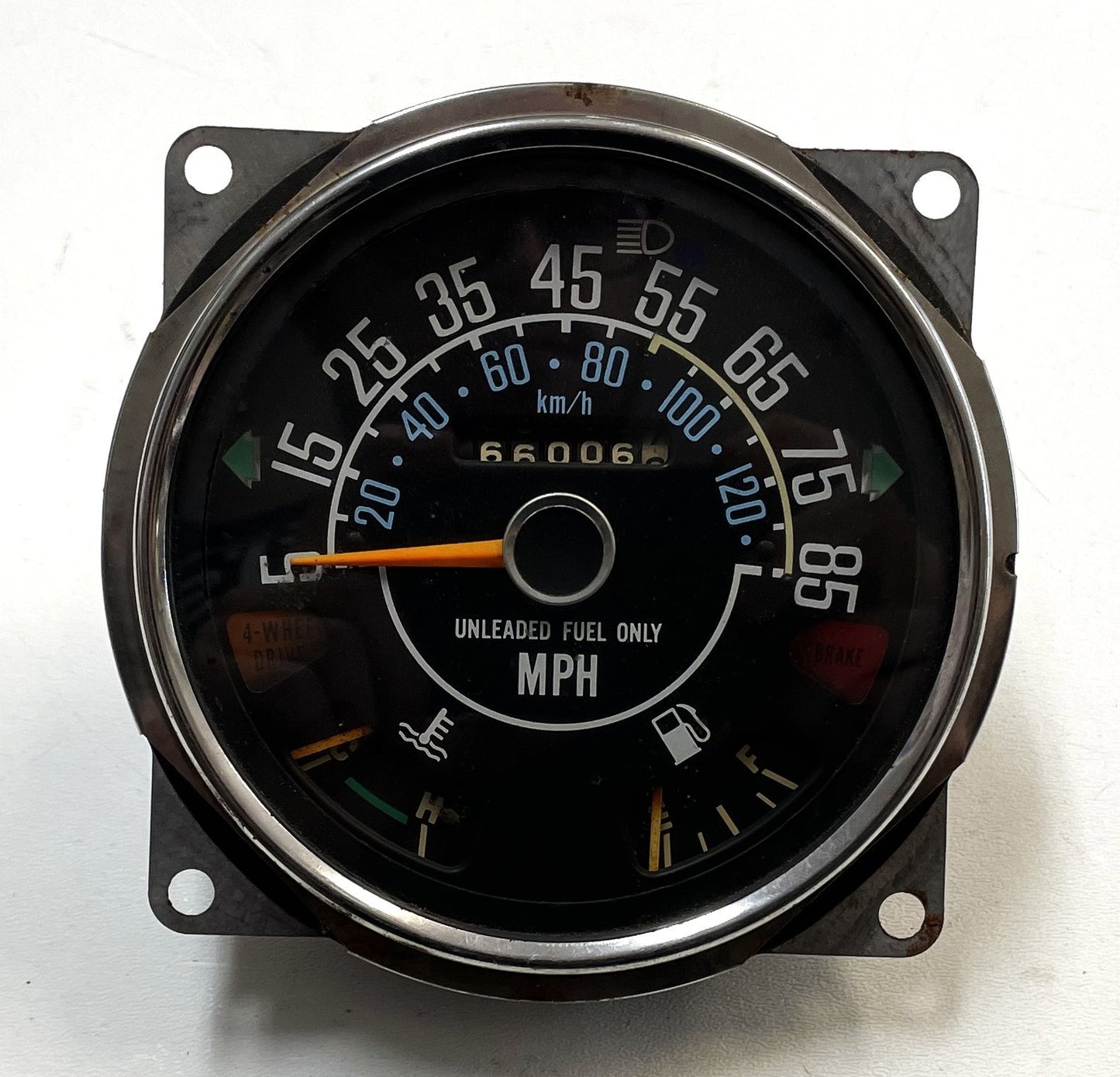 Jeep CJ Speedometer Odometer CJ5 CJ7 CJ8 Fuel Temperature Gauge 85 MPH 66,006