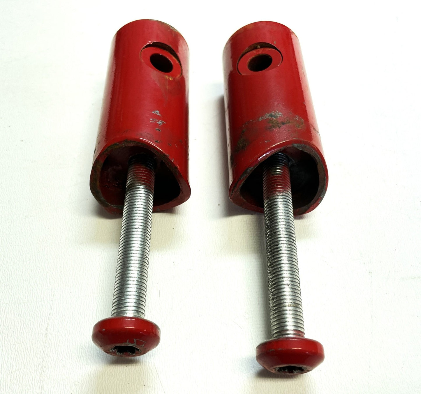 Jeep YJ Wrangler Red Roll Bar Extensions Forward Bars Mount Bolts Free Shipping!