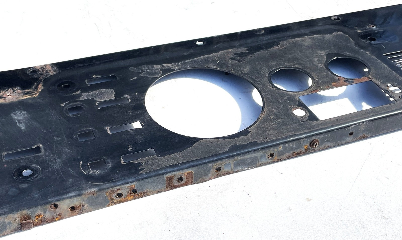 Jeep CJ gauge panel CJ5 CJ7 CJ8 metal dash board 2 speaker grill black