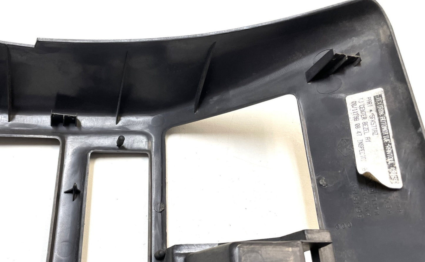 Jeep TJ dash trim center bezel vents vent dark grey AGATE fits 97-02 Wrangler !