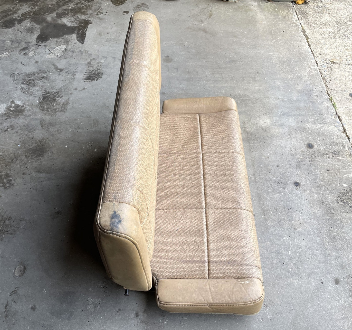 Jeep TJ Wrangler back Seat Tan Vinyl factory folding rear 97-02