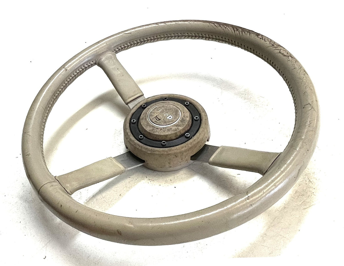Jeep YJ Wrangler leather steering wheel CJ5 CJ7 CJ8 OE Factory cream tan sahara