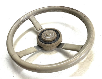 Jeep YJ Wrangler leather steering wheel CJ5 CJ7 CJ8 OE Factory cream tan sahara