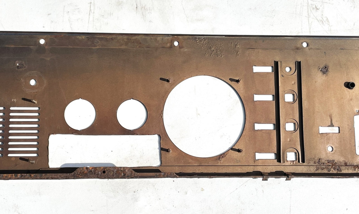 Jeep CJ gauge panel CJ5/CJ7/CJ8 AMC metal dash board gauges radio glove box