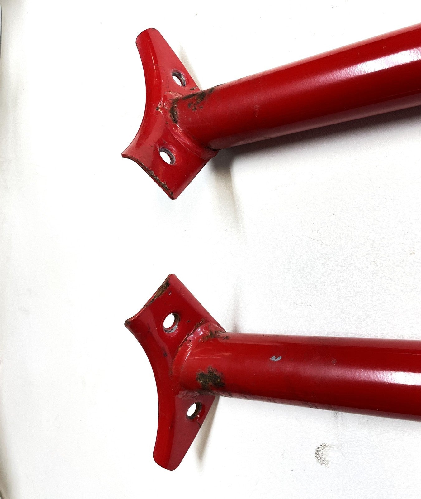 Jeep YJ Wrangler Red Roll Bar Extensions Forward Bars Mount Bolts Free Shipping!