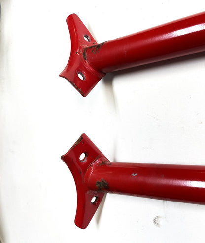 Jeep YJ Wrangler Red Roll Bar Extensions Forward Bars Mount Bolts Free Shipping!