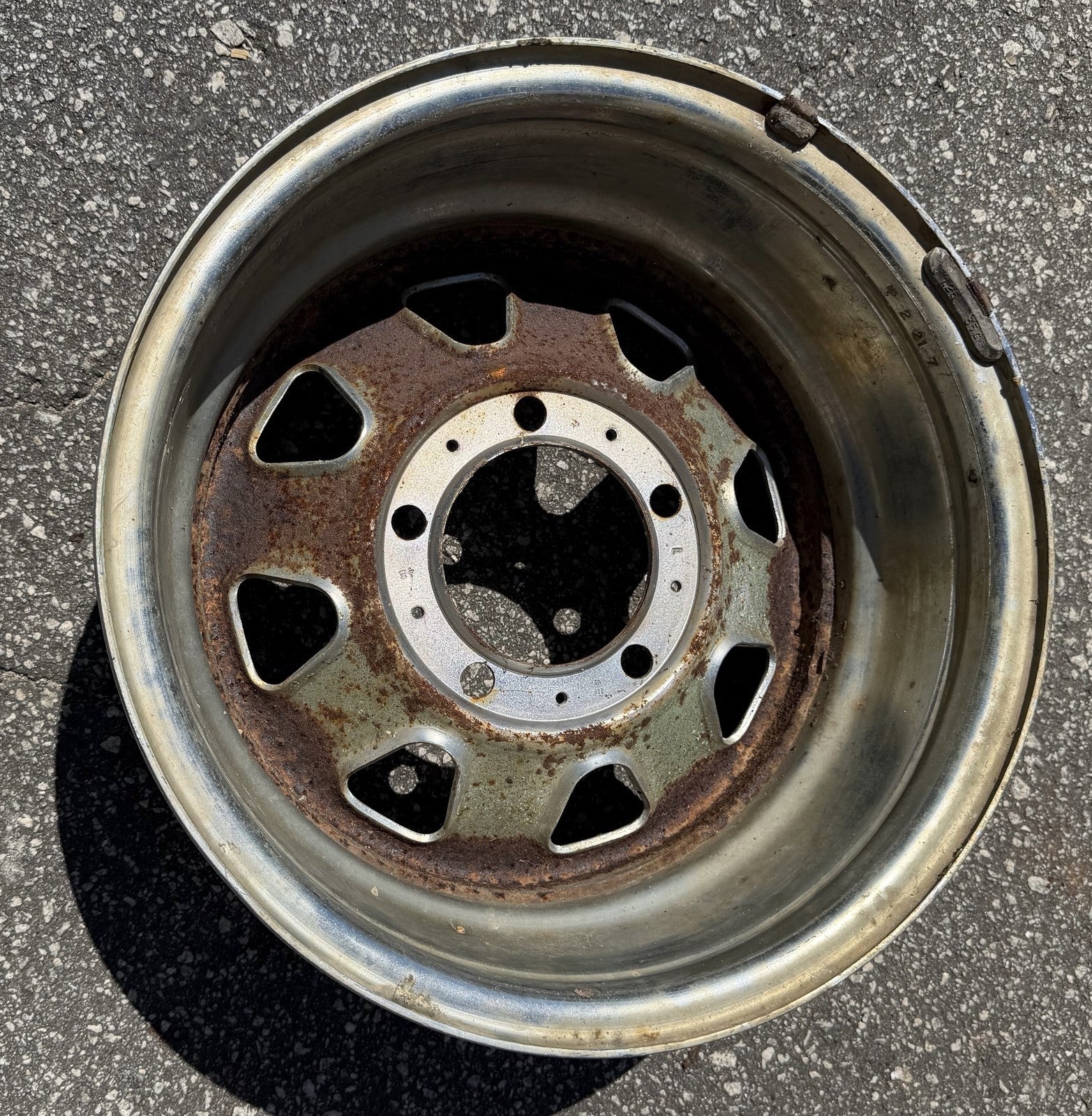 Jeep CJ factory chrome wheel 15"x 7" CJ5 CJ7 CJ8  Laredo 1985