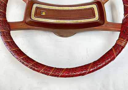 maroon AMC Jeep steering wheel J10 Cherokee Wagoneer Gremlin Spirit Pacer garnet