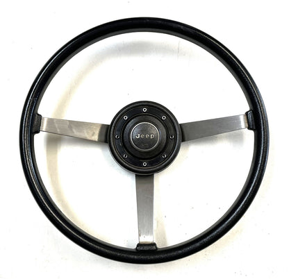 Jeep YJ Wrangler steering wheel CJ5 CJ7 CJ8 OE Factory black