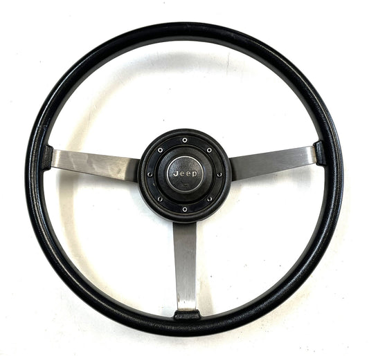 Jeep YJ Wrangler steering wheel CJ5 CJ7 CJ8 OE Factory black