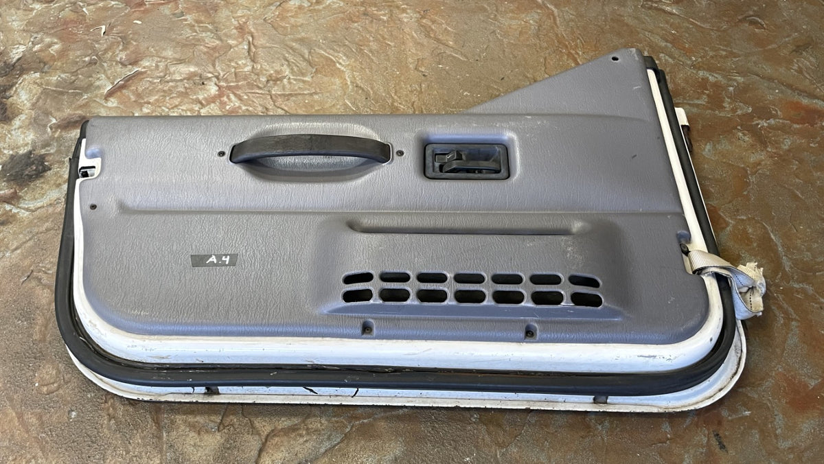Jeep TJ Wrangler half doors white left right door fits 97-06  grey mist panels