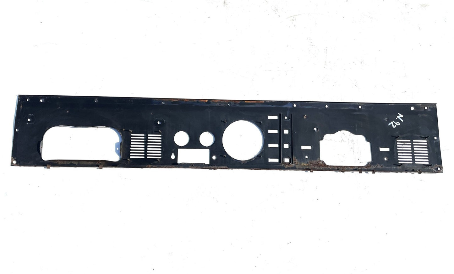 Jeep CJ gauge panel CJ5 CJ7 CJ8 metal dash board 2 speaker grill black