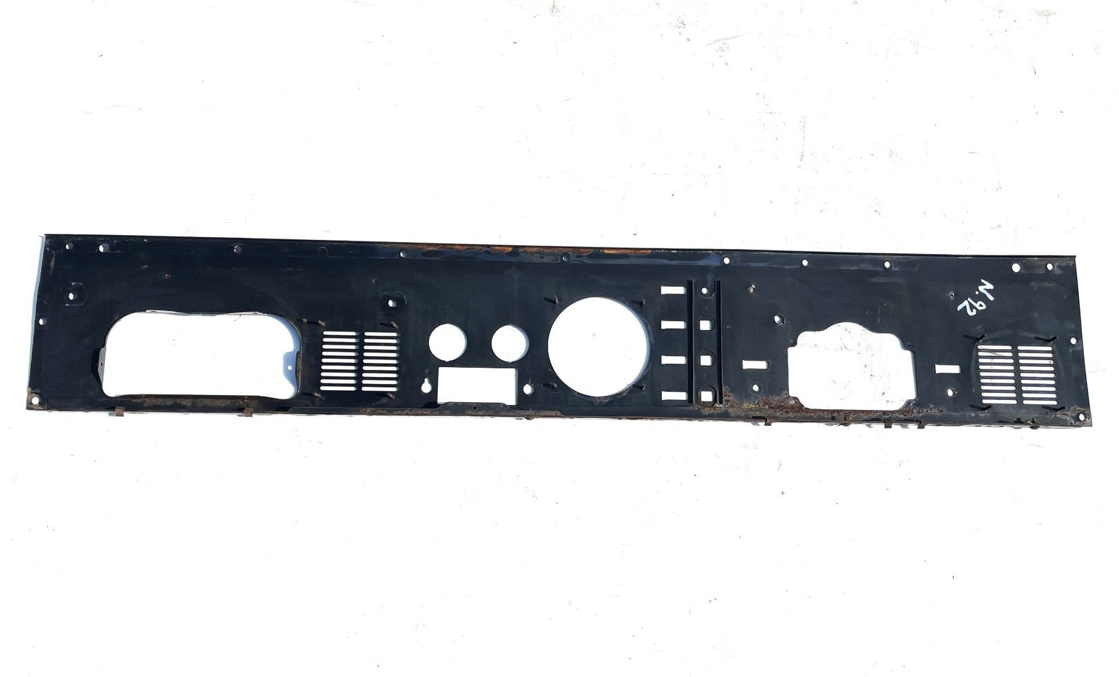 Jeep CJ gauge panel CJ5 CJ7 CJ8 metal dash board 2 speaker grill black