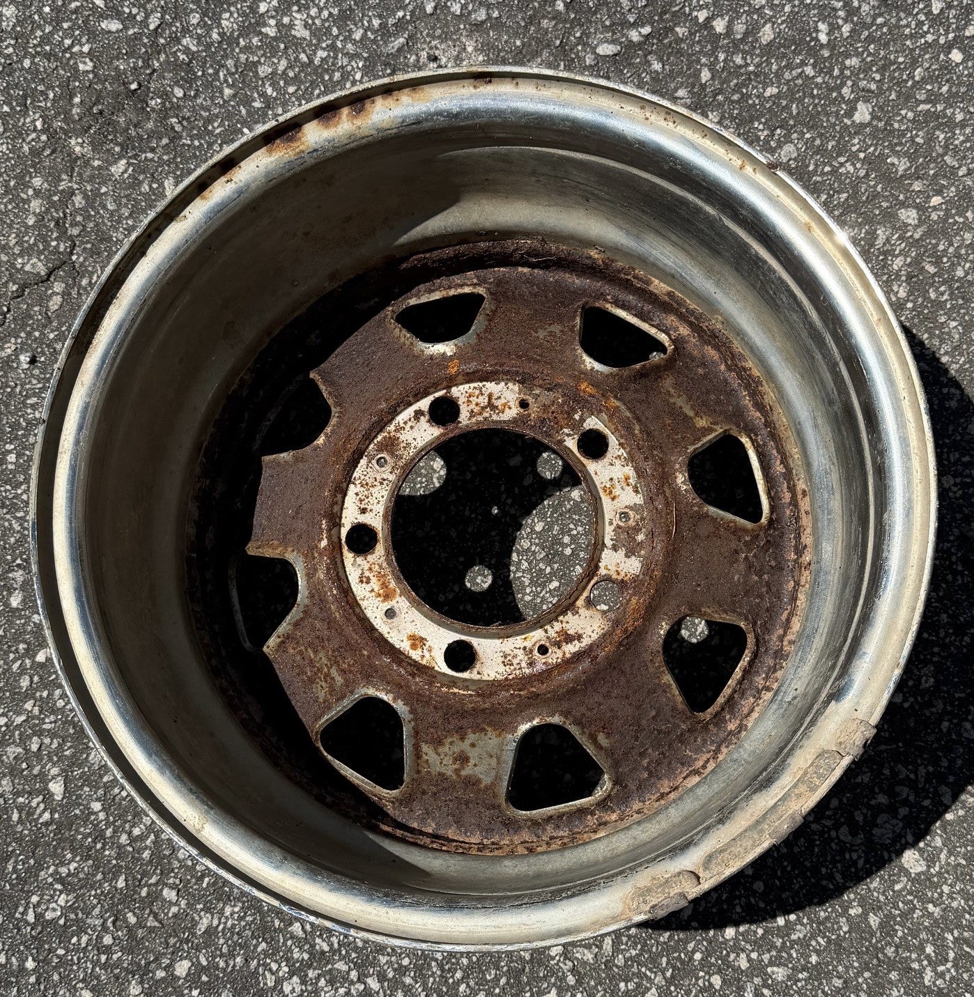 Jeep CJ factory chrome wheel 15"x 7" CJ5 CJ7 CJ8  Laredo 1985 !!!