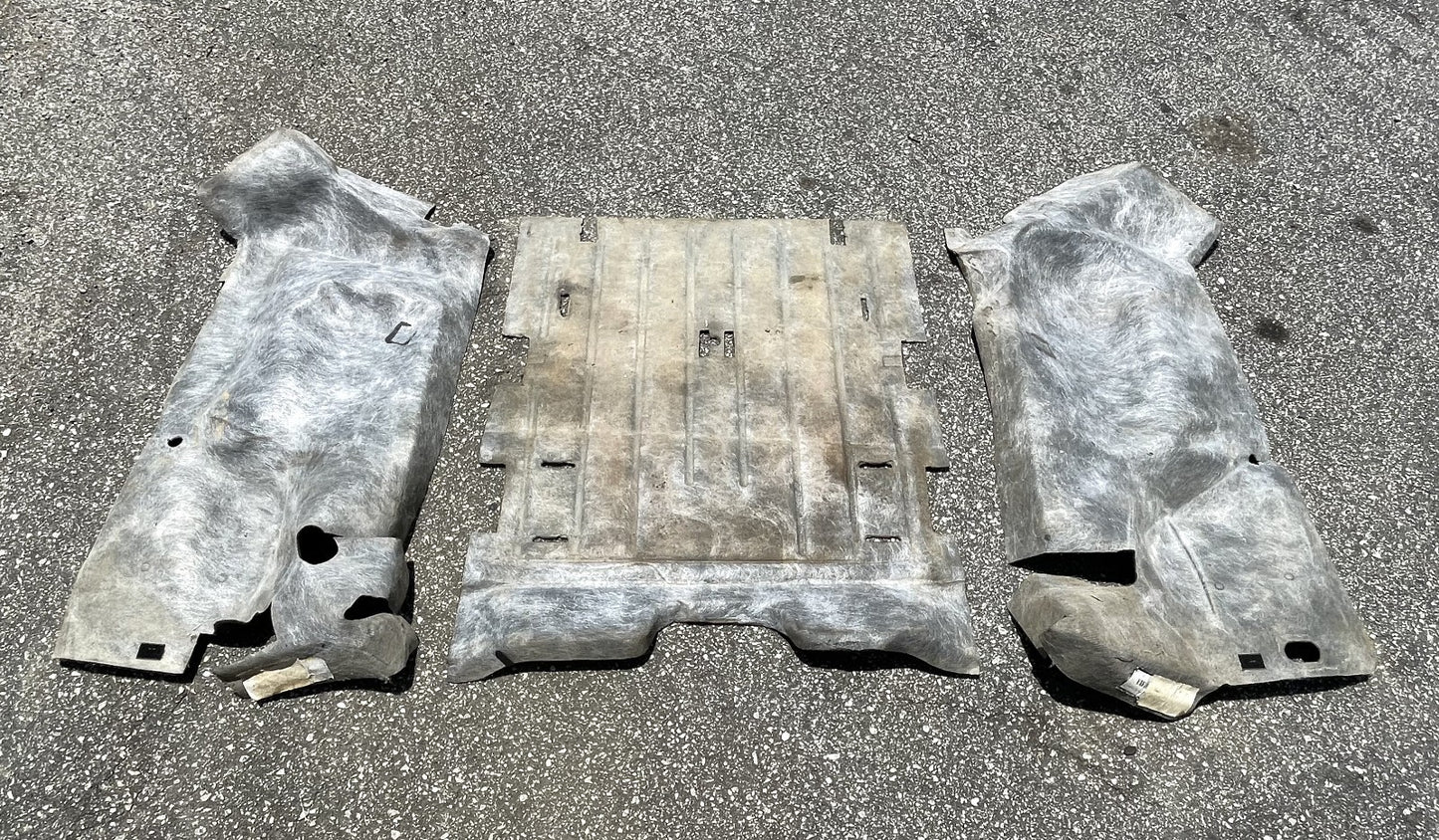 Jeep TJ Wrangler rear carpet black back seat area 03 04 05 06 fender wells slate