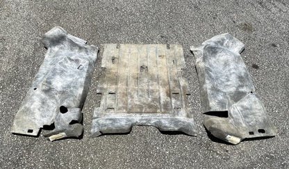 Jeep TJ Wrangler rear carpet black back seat area 03 04 05 06 fender wells slate