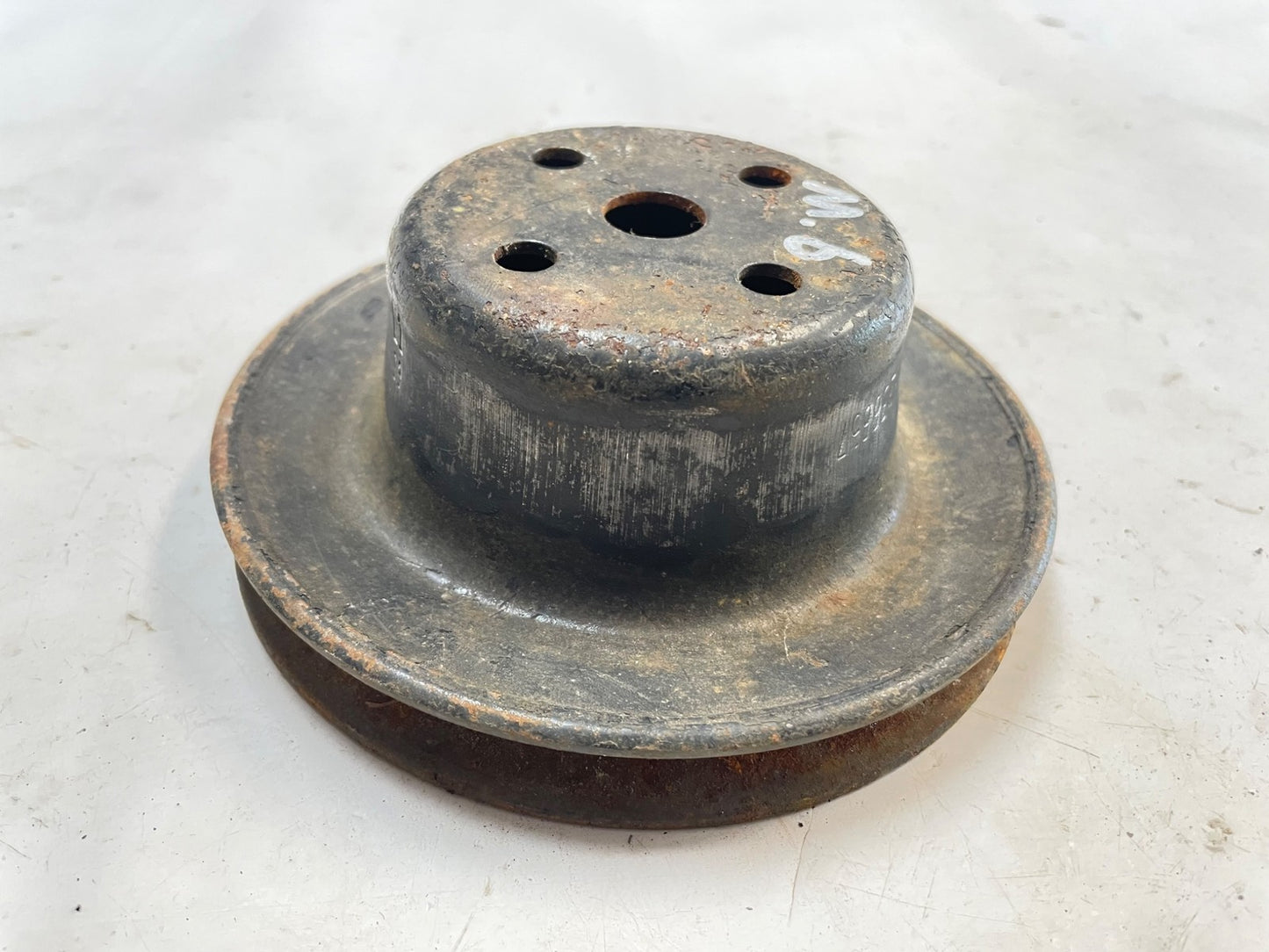 Jeep CJ7 YJ 4.2 water pump fan pulley single groove 6 cylinder 3236657 FREE SHIP