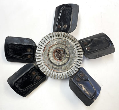 Jeep YJ Wrangler six cylinder factory cooling fan has CLUTCH 4.2 258ci 3237182