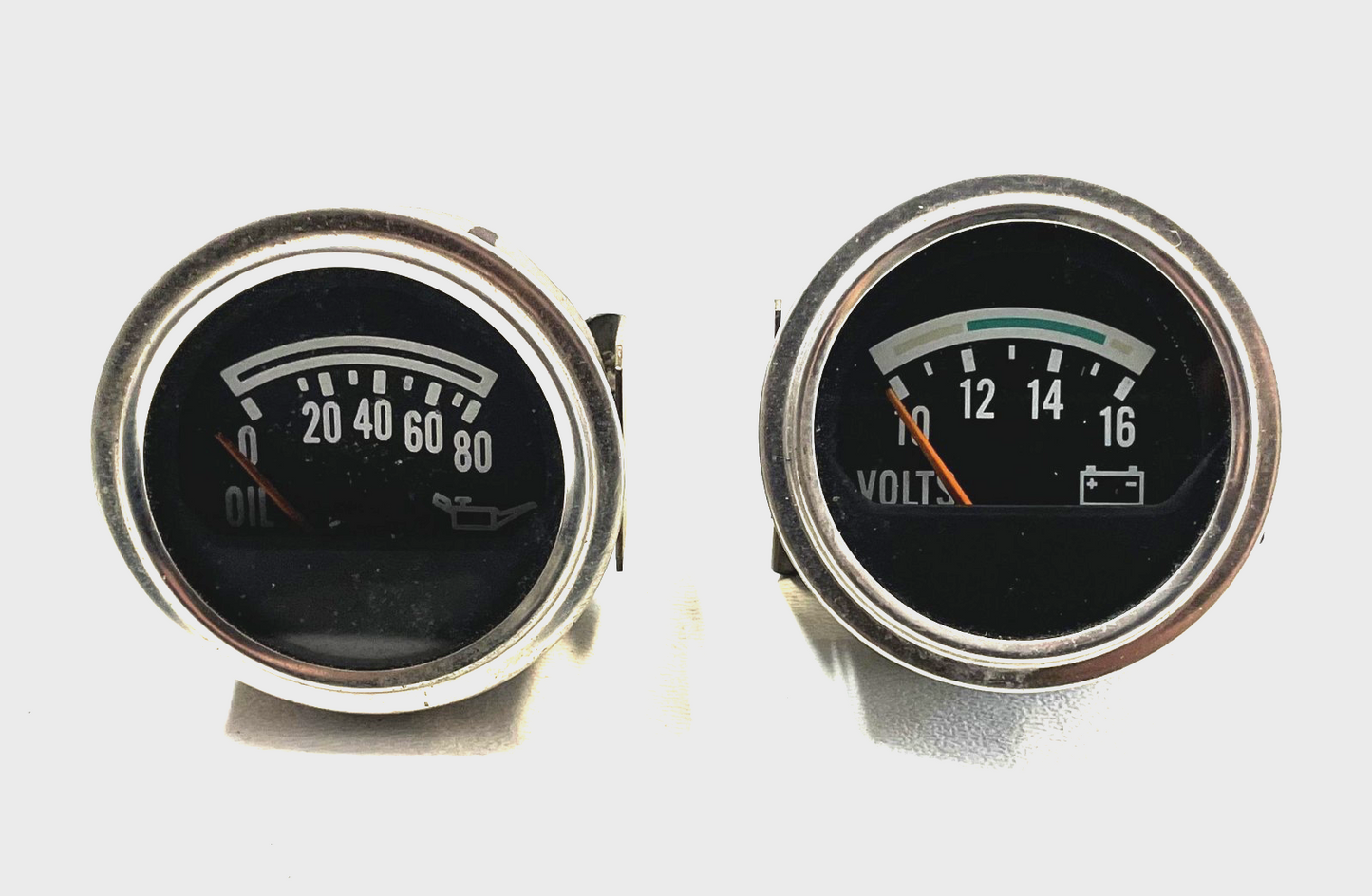 Jeep CJ Oil Pressure Volt Gauge Factory Faria CJ5 CJ7 CJ8 AMC Gauges Battery! !