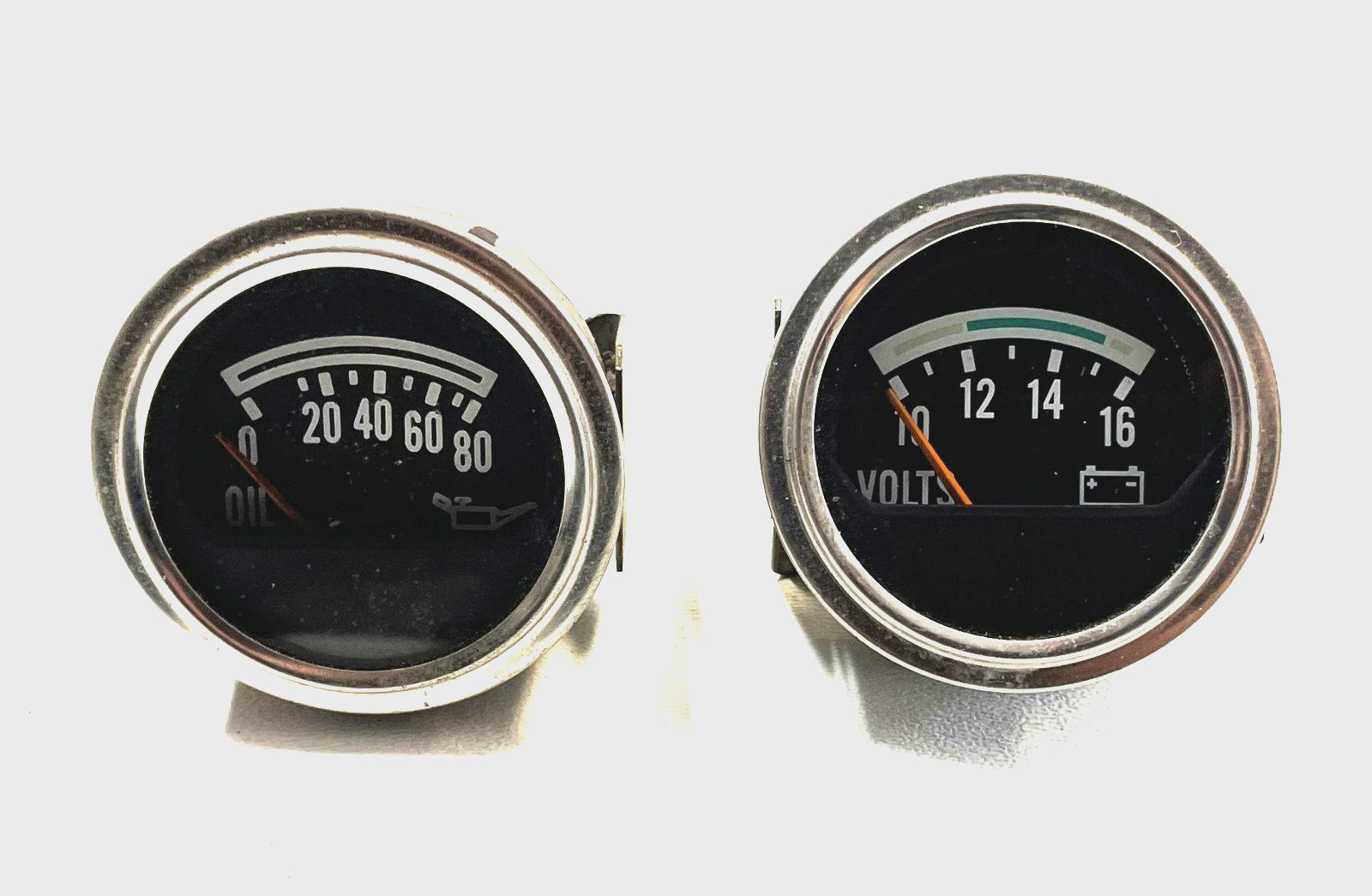 Jeep CJ Oil Pressure Volt Gauge Factory Faria CJ5 CJ7 CJ8 AMC Gauges Battery! !