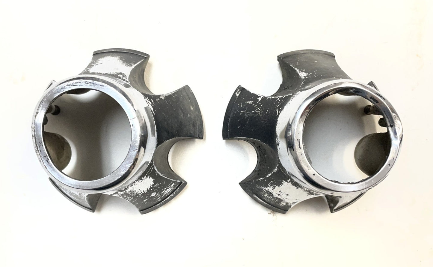 Jeep Laredo Chrome Center Caps Front Wheels CJ5 CJ7 CJ8 AMC Cap Wheel Centers !