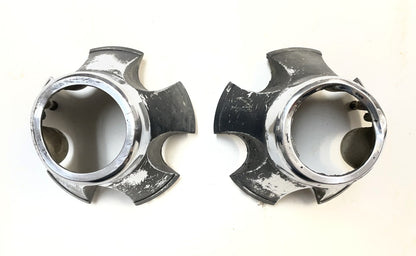 Jeep Laredo Chrome Center Caps Front Wheels CJ5 CJ7 CJ8 AMC Cap Wheel Centers !